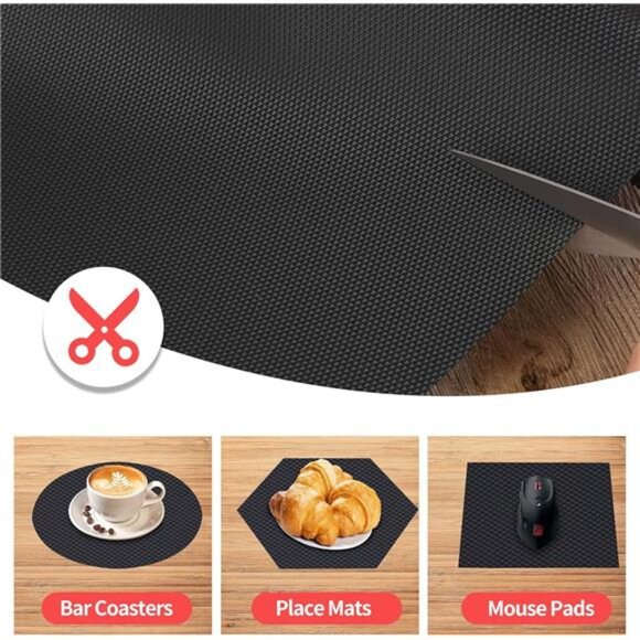 Kitchen Shelf Liner Drawer Liners, Non-Adhesive Refrigerator Liners Waterproof - Picture 3 of 7